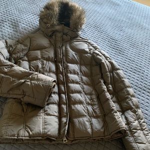 Abercrombie green winter jacket large